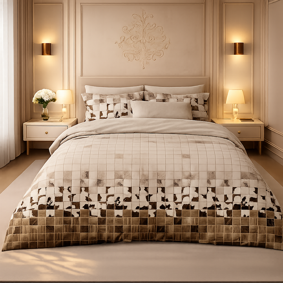 Gold Living Signature 3 Pcs Bed Sheet Set - Taupe Colour