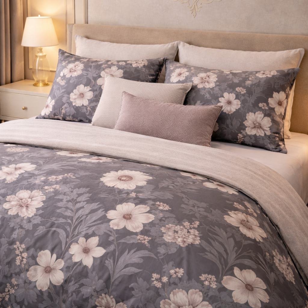 Gold Living Signature 3 Pcs Bed Sheet Set - Dark Gray Colour