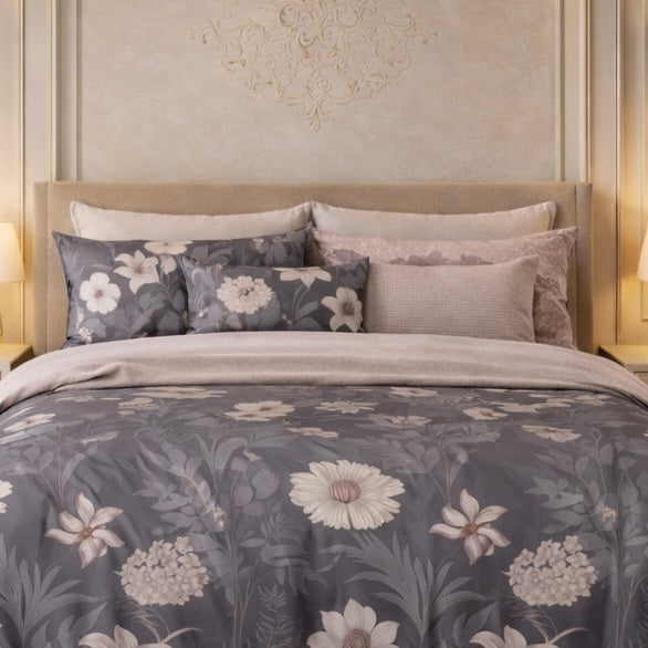 Gold Living Signature 3 Pcs Bed Sheet Set - Dark Gray Colour