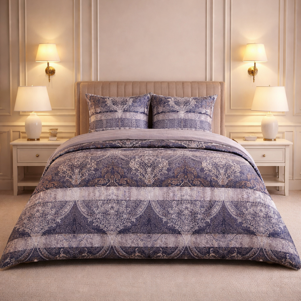 Gold Living Signature 3 Pcs Bed Sheet Set - Old Lavender Colour