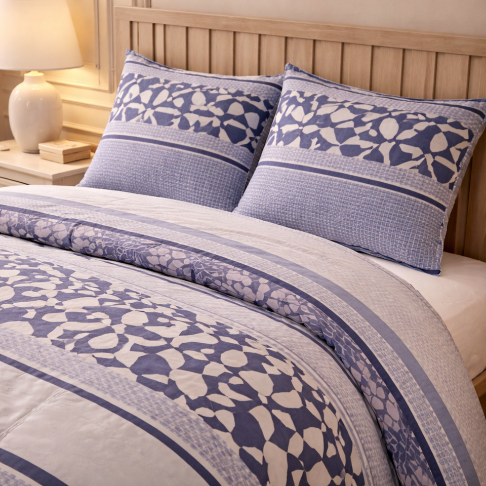 Gold Living Signature 3 Pcs Bed Sheet Set - Navy Blue Colour