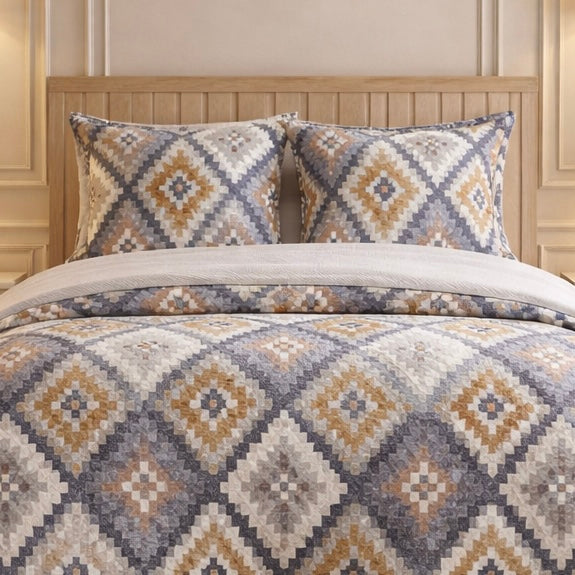 Gold Living Signature 3 Pcs Bed Sheet Set - Multi Colour