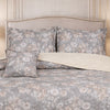 Gold Living Signature Quilted 5 Pcs Bed Spread Set Poly Bag - Light Gray Colour