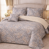 Gold Living Signature Quilted 5 Pcs Bed Spread Set Poly Bag - Light Gray Colour