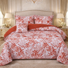 Gold Living Signature Quilted 5 Pcs Bed Spread Set Poly Bag - Pink Colour