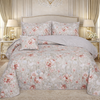 Gold Living Signature Quilted 5 Pcs Bed Spread Set Poly Bag - Silver Colour