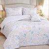 Gold Living Signature Quilted 5 Pcs Bed Spread Set Poly Bag - White Colour