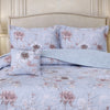 Gold Living Signature Quilted 5 Pcs Bed Spread Set Poly Bag - Off White Colour