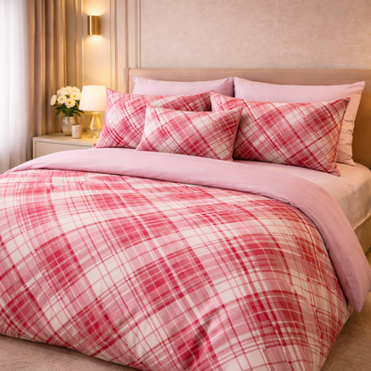 Gold Living Signature 5 Pcs Fitted Bed Sheet Set Poly Bag - Soft Rose Colour