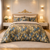 Gold Living Signature 5 Pcs Fitted Bed Sheet Set Poly Bag - Dark Grey Colour