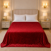 Golden Loom Warmth Fleece Blanket King Size - Red Colour