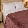 Golden Loom Warmth Fleece Blanket King Size - Dark Brown Colour