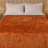 Golden Loom Warmth Fleece Blanket King Size - Gold Colour