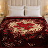 Grandeur Max Double Bed Blanket 2 Ply in Poly Bag - Maroon Colour