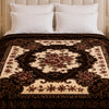 Grandeur Max Double Bed Blanket 2 Ply in Poly Bag - Dark Brown Colour