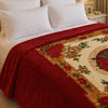 Grandeur Max Double Bed Blanket 2 Ply in Poly Bag - Red Colour