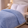 Heritage Home 4 Pcs Top Fitted Comforter Set - Sky Blue Colour