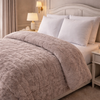 Heritage Home 4 Pcs Top Fitted Comforter Set - Gray Colour