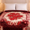 Imperial Loom Double Bed Blanket 2 Ply in Poly Bag - Maroon Colour