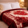 Imperial Loom Double Bed Blanket 2 Ply in Poly Bag - Maroon Colour