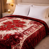 Imperial Loom Double Bed Blanket 2 Ply in Poly Bag - Maroon Colour