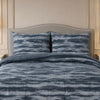 Levora Comfort Printed 4 Pcs Revers Fitted Comforter Set - Steel Blue Colour