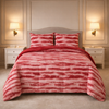 Levora Comfort Printed 4 Pcs Revers Fitted Comforter Set - Pink Colour