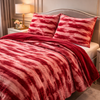 Levora Comfort Printed 4 Pcs Revers Fitted Comforter Set - Pink Colour