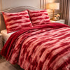 Levora Comfort Printed 4 Pcs Revers Fitted Comforter Set - Pink Colour
