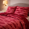 Levora Comfort Printed 4 Pcs Revers Fitted Comforter Set - Red Colour
