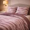 Levora Comfort Printed 4 Pcs Revers Fitted Comforter Set - Rich Plum Colour