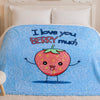 Little Cloud Baby Cot Blanket Box - Blue Colour
