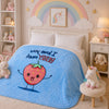 Little Cloud Baby Cot Blanket Box - Blue Colour