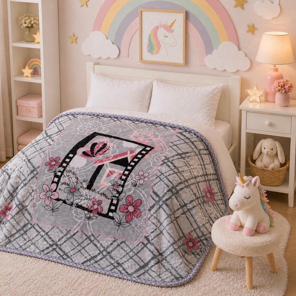 Little Cloud Baby Cot Blanket Box - Gray Colour