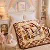 Little Cloud Baby Cot Blanket Box - Beige Colour