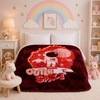 Little Cloud Baby Cot Blanket Box - Maroon Colour