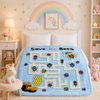 Little Cloud Baby Cot Blanket Box - Blue Colour