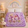 Little Cloud Baby Cot Blanket Box - Purple Colour
