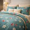 Comforter Single Bed Moon Soft Luxe Series Poly Bag - Dark Green Colour