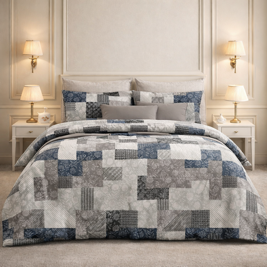 Comforter Single Bed Moon Soft Luxe Series Poly Bag - Deep Graphite Gray Colour