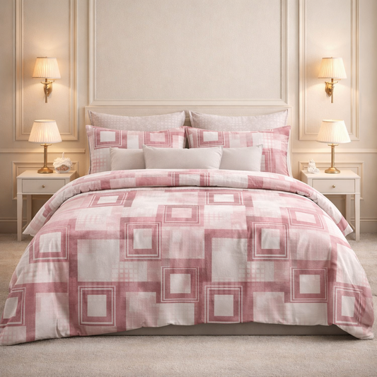 Comforter Single Bed Moon Soft Luxe Series Poly Bag - Soft Rose Colour