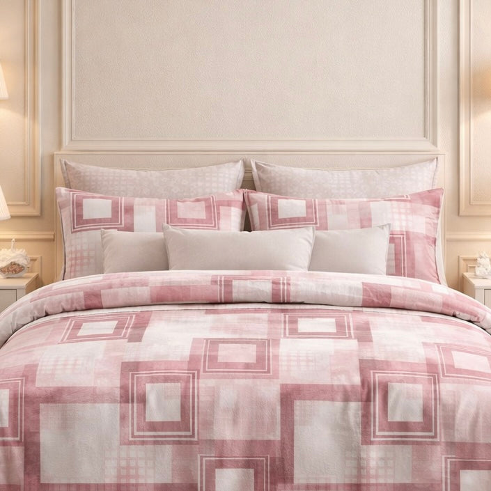 Comforter Single Bed Moon Soft Luxe Series Poly Bag - Soft Rose Colour