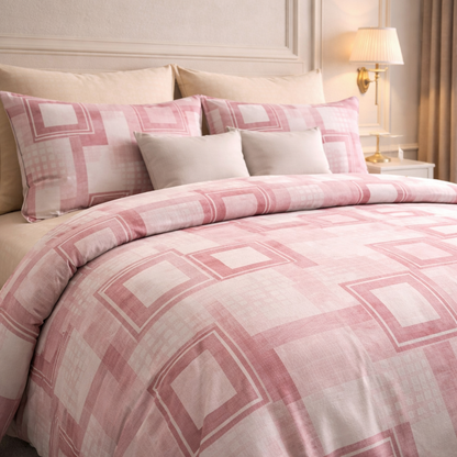 Comforter Single Bed Moon Soft Luxe Series Poly Bag - Soft Rose Colour