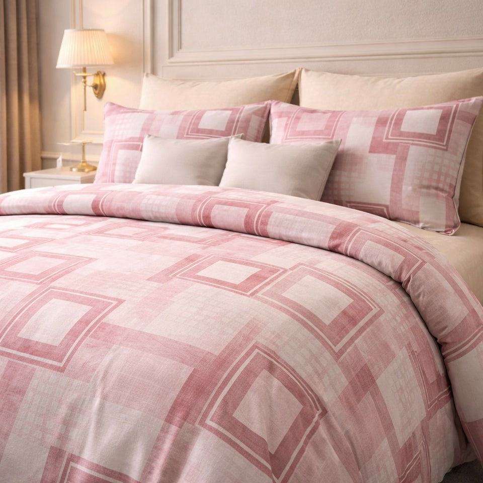 Comforter Single Bed Moon Soft Luxe Series Poly Bag - Soft Rose Colour