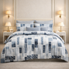 Comforter Single Bed Moon Soft Luxe Series Poly Bag - White Blue Colour