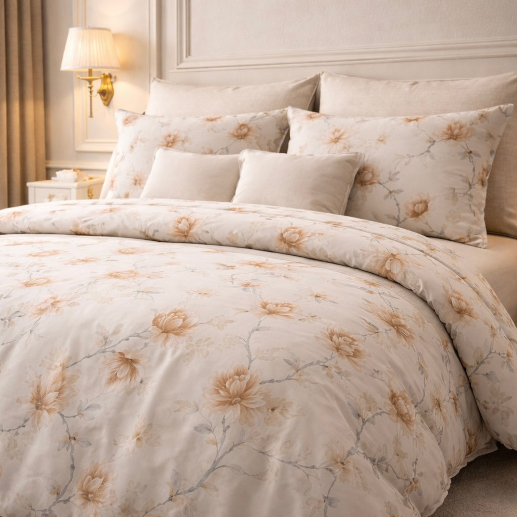Comforter Single Bed Moon Soft Luxe Series Poly Bag - Light Beige Colour
