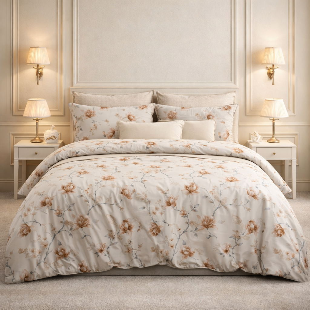 Comforter Single Bed Moon Soft Luxe Series Poly Bag - Light Beige Colour