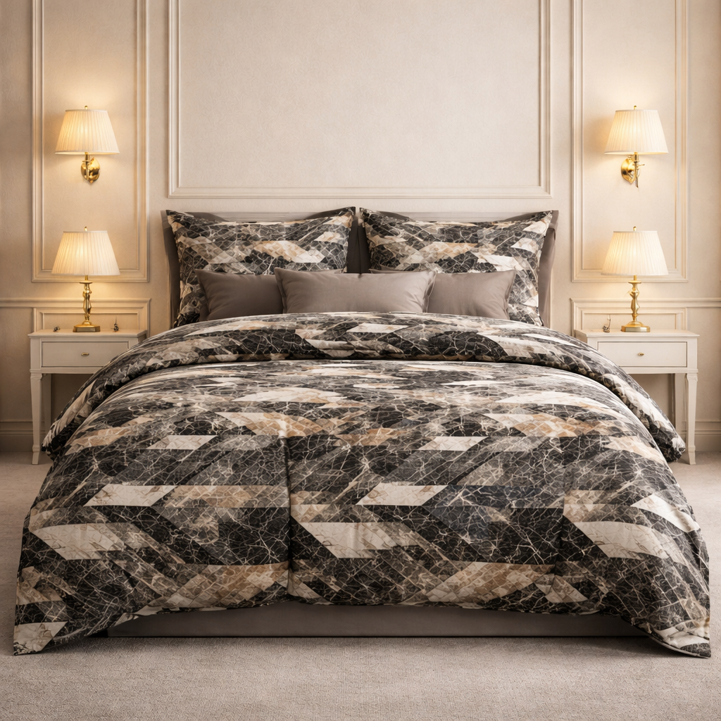 Comforter Single Bed Moon Soft Luxe Series Poly Bag - Classic Leopard Colour