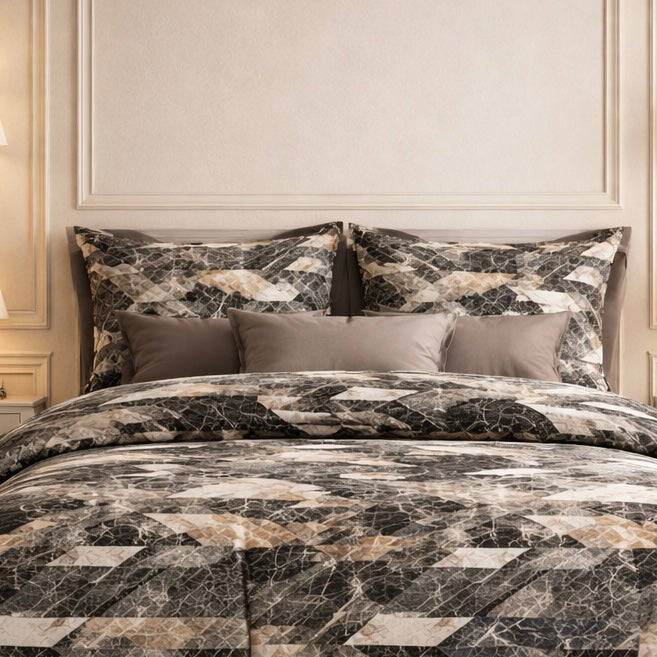 Comforter Single Bed Moon Soft Luxe Series Poly Bag - Classic Leopard Colour