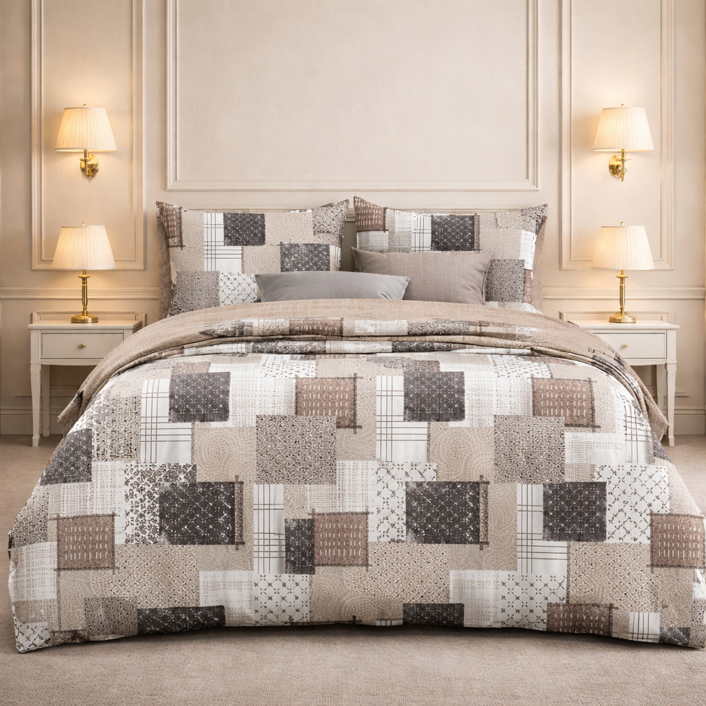 Comforter Single Bed Moon Soft Luxe Series Poly Bag - Charcoal Gray Colour